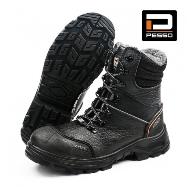Pašiltinti odiniai darbo batai Pesso POLARIS S3 Kevlar