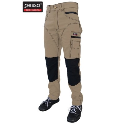 Darbo kelnės Pesso smėlio spalvos
