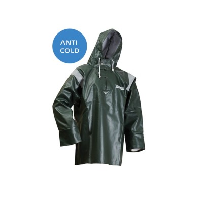 Lyngsøe Rainwear Heavy žvejo Anorakas su  Offshore šviesa atspindinčiomis juostelėmis.