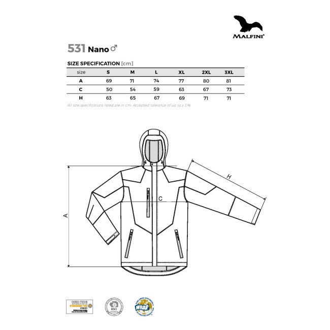 Vyriška Softshell striukė Malfini Nano 531